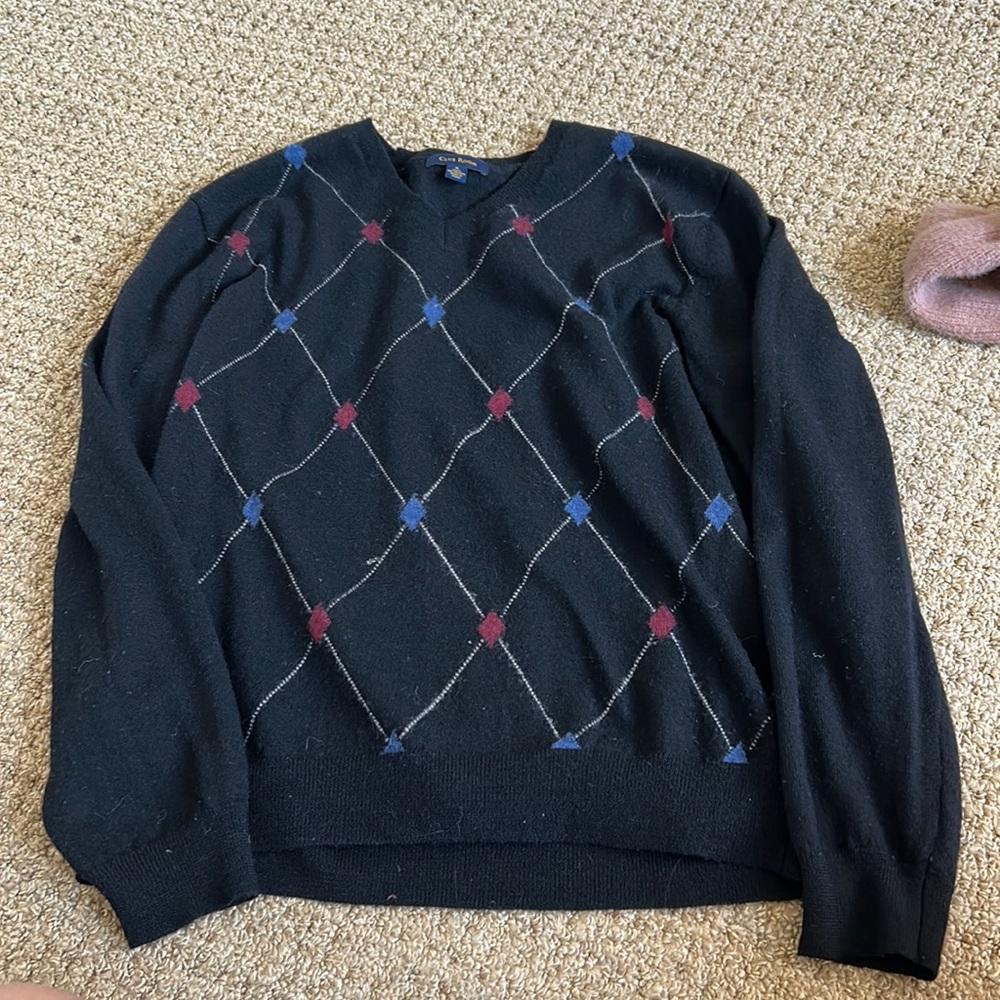 club room argyle sweater